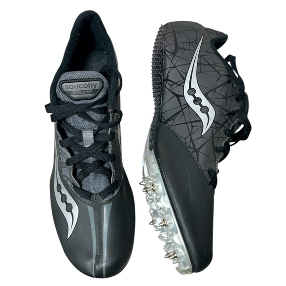 Saucony Spitfire Track Spikes Racing Shoes Men Sz 10.5 - Picture 1 of 12